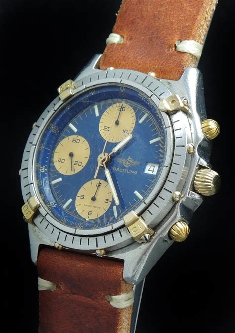 breitling chronograph blue dial|Breitling chronograph vintage.